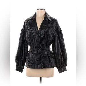 Faux leather jacket